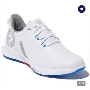 FOOTJOY MENS GOLF shoes, stratolite, worn once, white size 10M